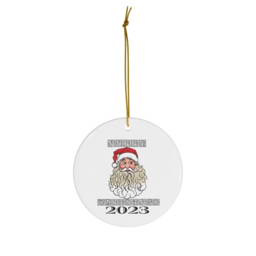 Ownflowers Own flowers Santa ceramic ornament